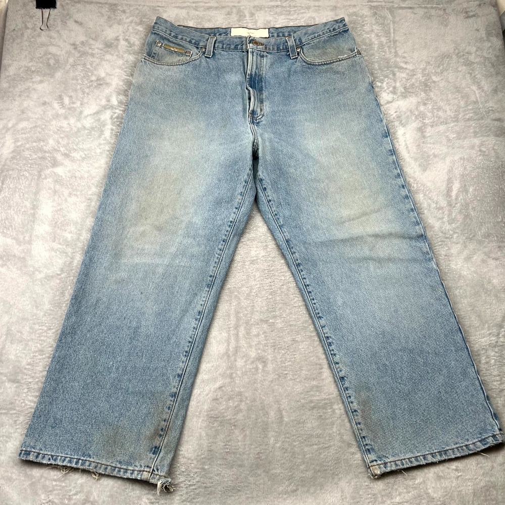 Natural Issue Jeans Mens 40x29 Blue Denim Cotton Straight Leg Everyday Wear